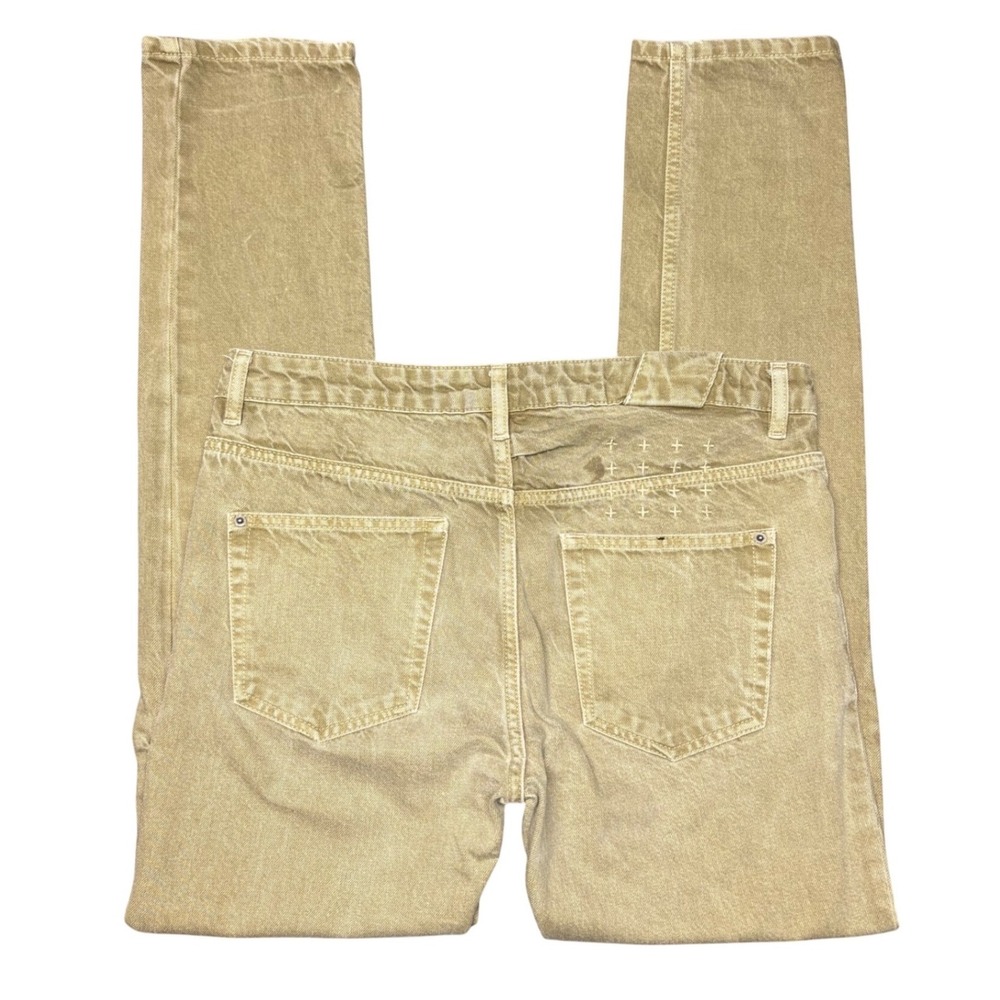 Ksubi Chitch Sand Wash Slim Tapered Denim Jeans Mens 33 Tan Beige